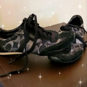 Coach shoes- Black and Grey, signature  Logo design